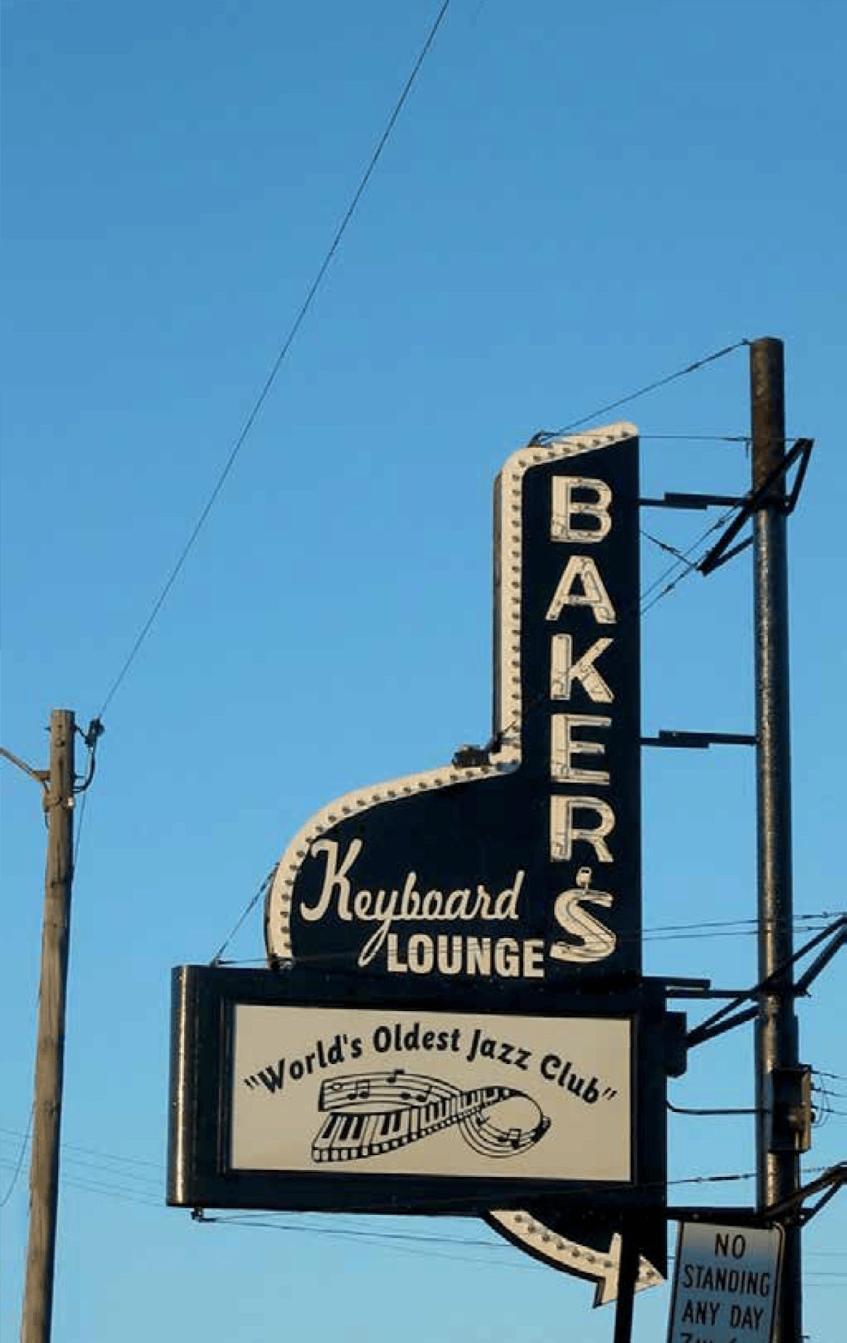 A Baker’s Keyboard Lounge külső felirata