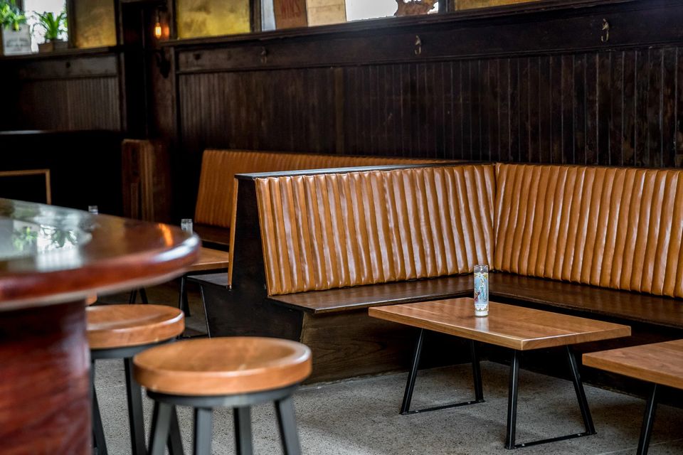 Seating by the Kiesling bar