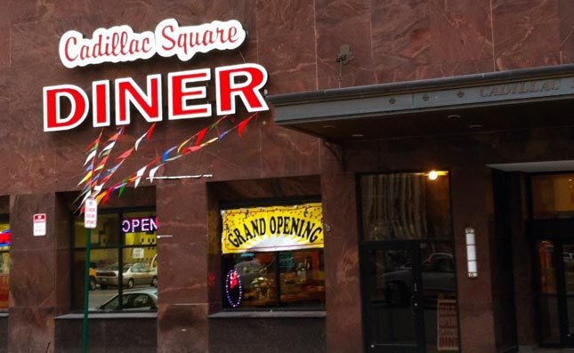 Cadillac Square Diner: Cadillac Square Diner storefront
