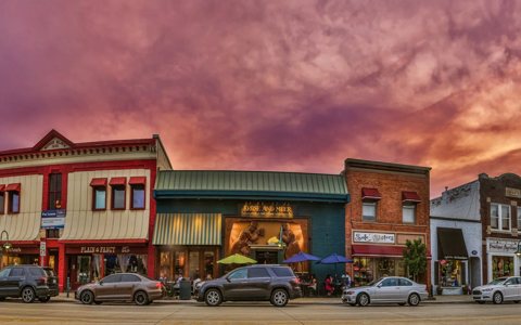 Downtown Rochester: Panorama of Main Street in downtown Rochester
