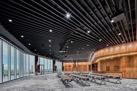Elevate at One Campus Martius: Elevate event space set for an event