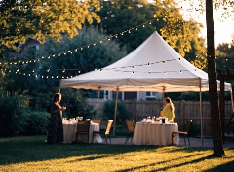 Kai's Party Rentals: Tent party setup by Kai's Party Rentals