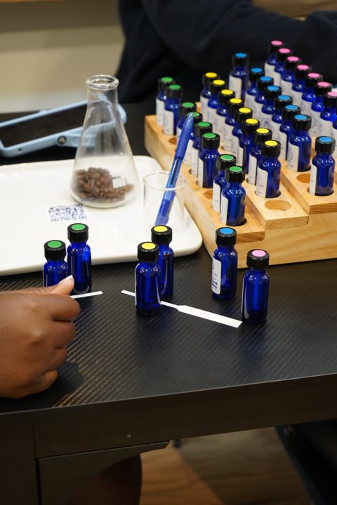 The Aroma Labs: Guests at a signature scent blending session
