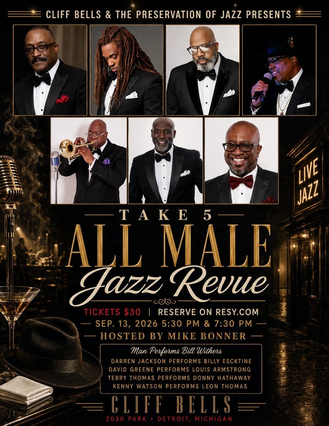 Take 5: all male jazz revue — Organizer image
