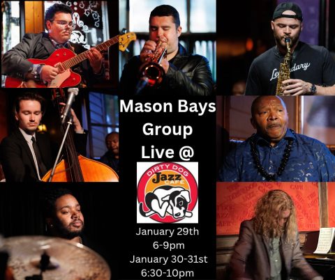 Mason Bays májusi koncertje a Dirty Dog Jazz Cafe-ben — Szervezői kép