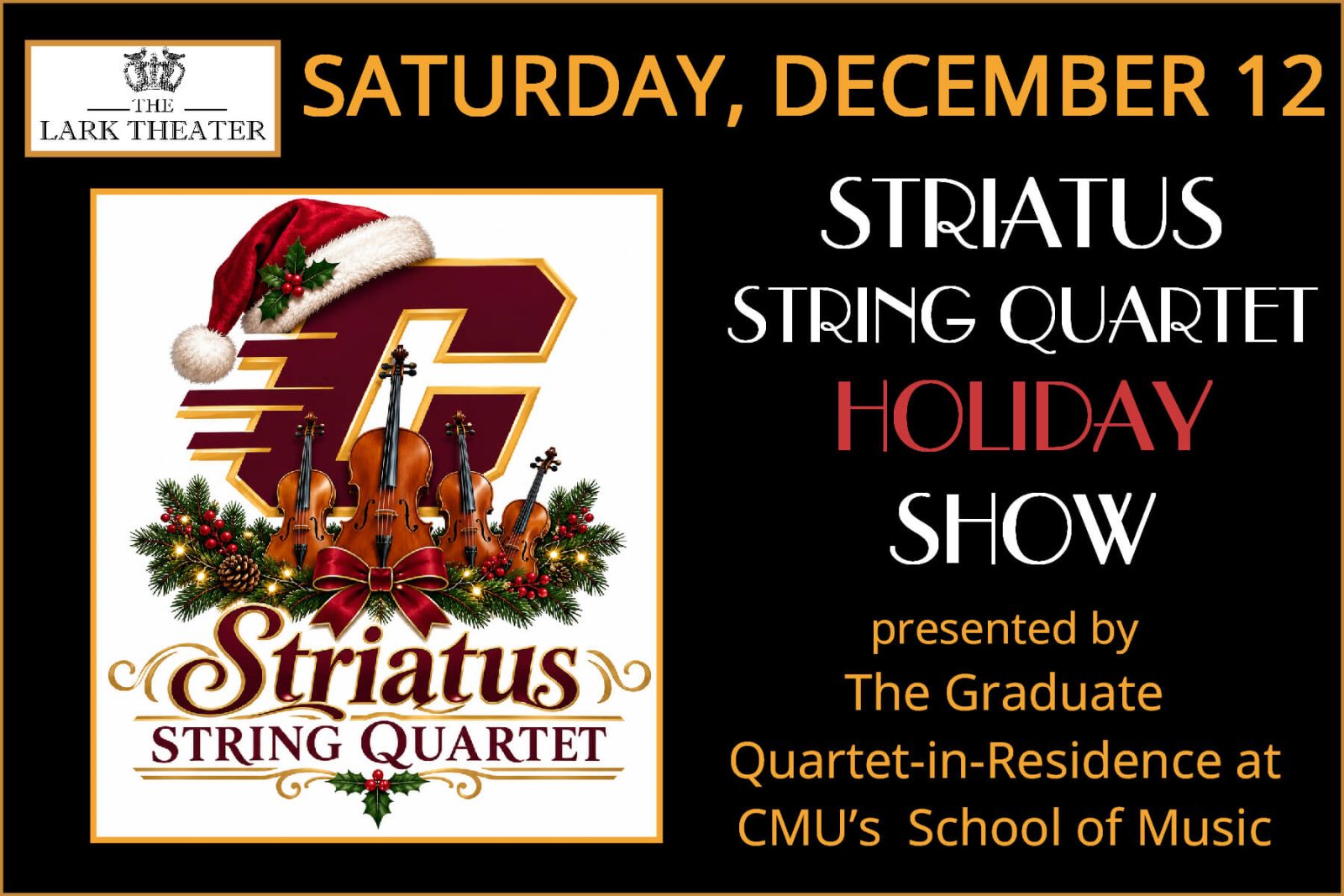 Holiday Magic with the Striatus String Quartet — Organizer image
