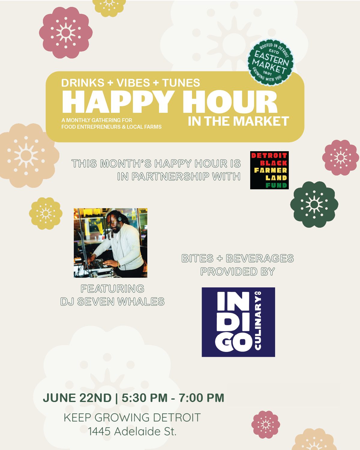 Happy Hour in the Market (June) — Organizer image