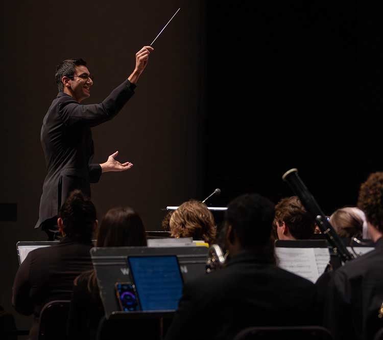 Concert Band and Campus Band: koncert a Wharton Center for Performing Arts színpadán — Szervezői kép