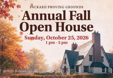 Annual Fall Open House — Sunday, October 25, 2026