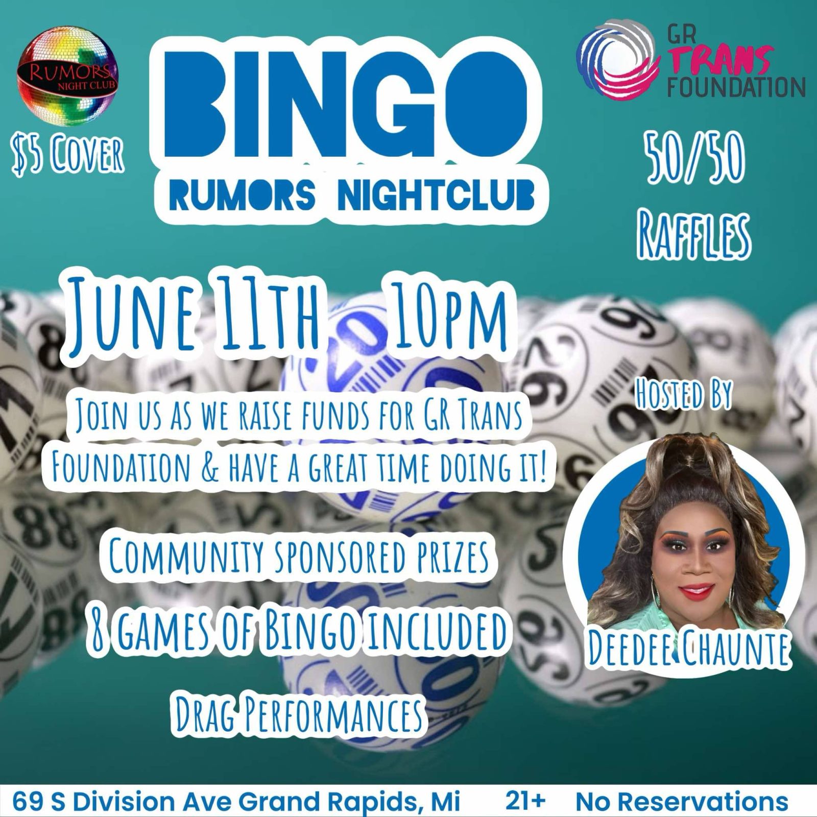 Bingo to benefit GR Trans Foundation — Organizer image
