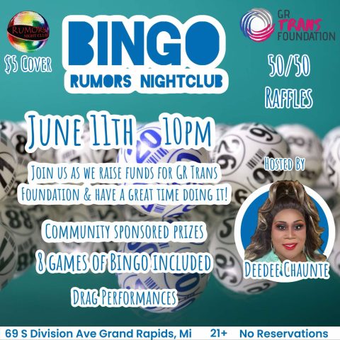 Bingo to benefit GR Trans Foundation — Organizer image