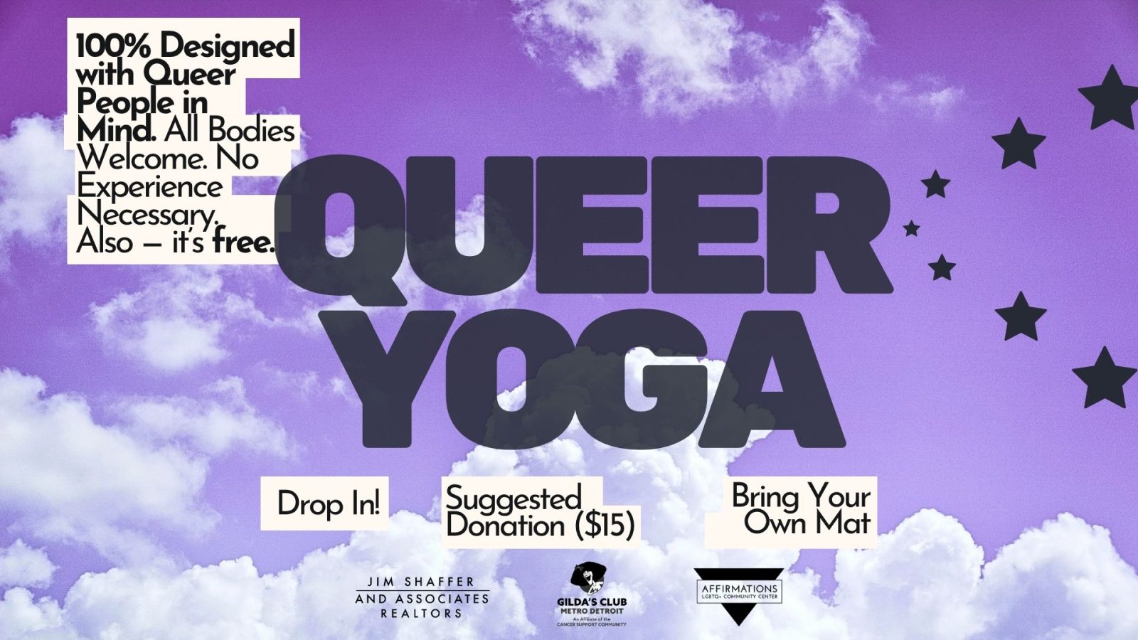 Queer jóga az Affirmations-nél — Szervezői kép