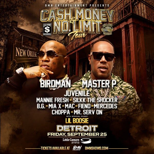 Cash Money & No Limit Tour — Szervezői kép