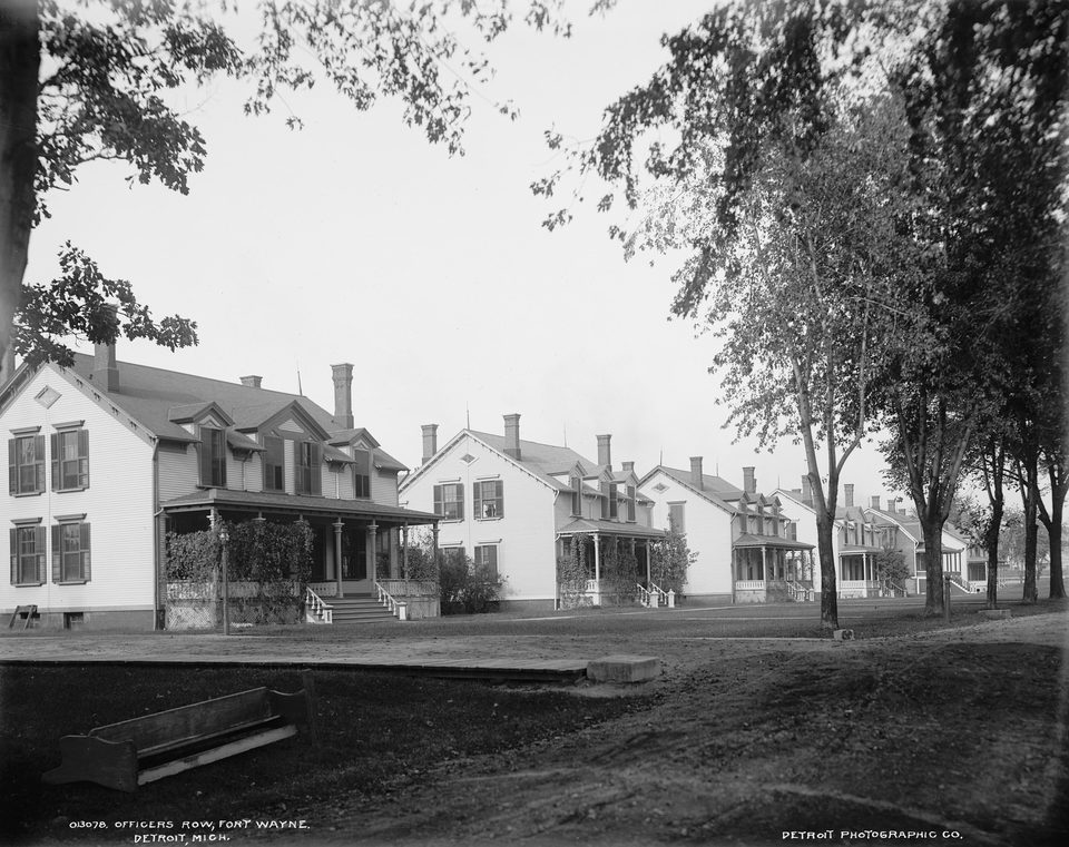 A Fort Wayne tiszti sora 1900 körül