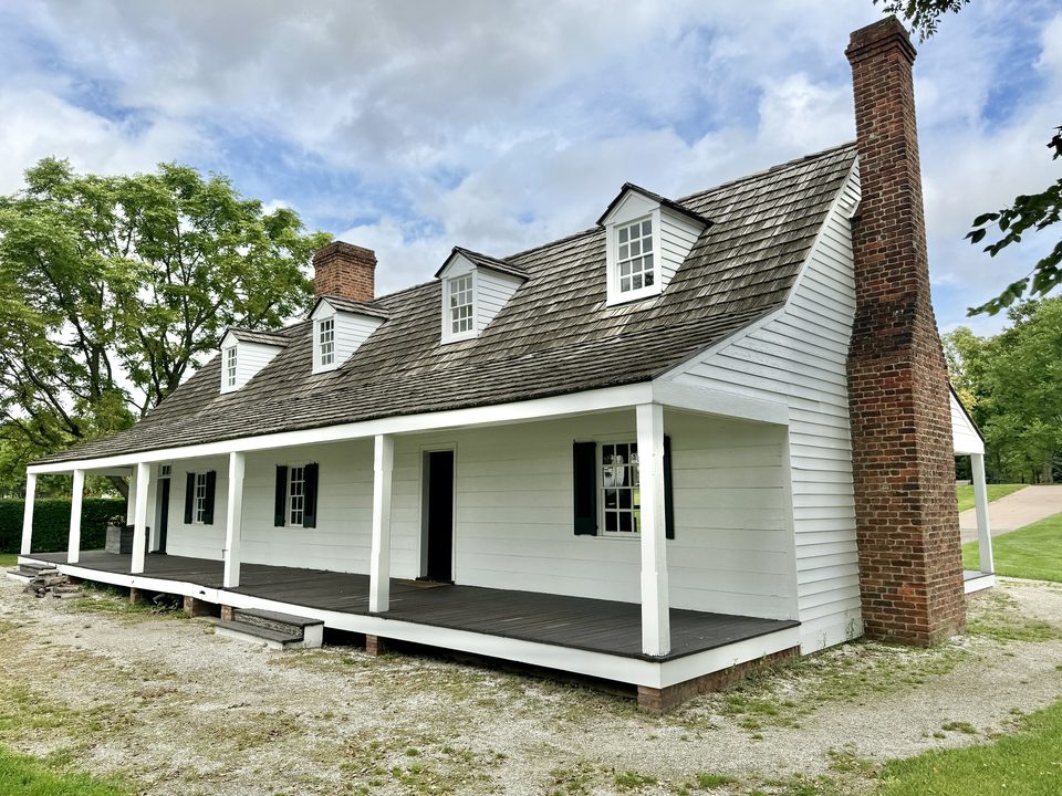 A marylandi Susquehanna ültetvényház 1835 körülről; Ford 1942-ben hozatta a faluba (fotó: 2024)