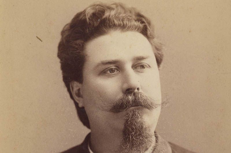 Historic sepia portrait of Joseph A. Labadie, the collection's namesake