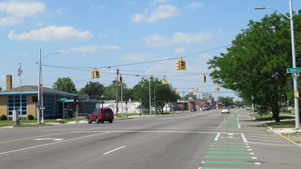 Az Outer Drive és a West Jefferson sarka