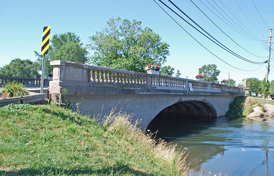 The Gibraltar Road bridge over the Waterway Canal