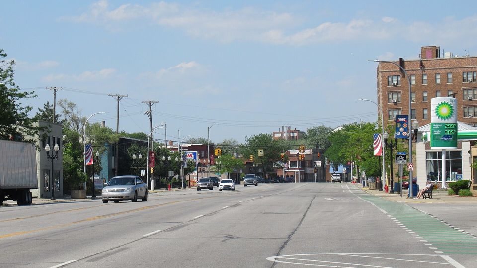 A Coolidge és a Jefferson Avenue sarka River Rouge-ban