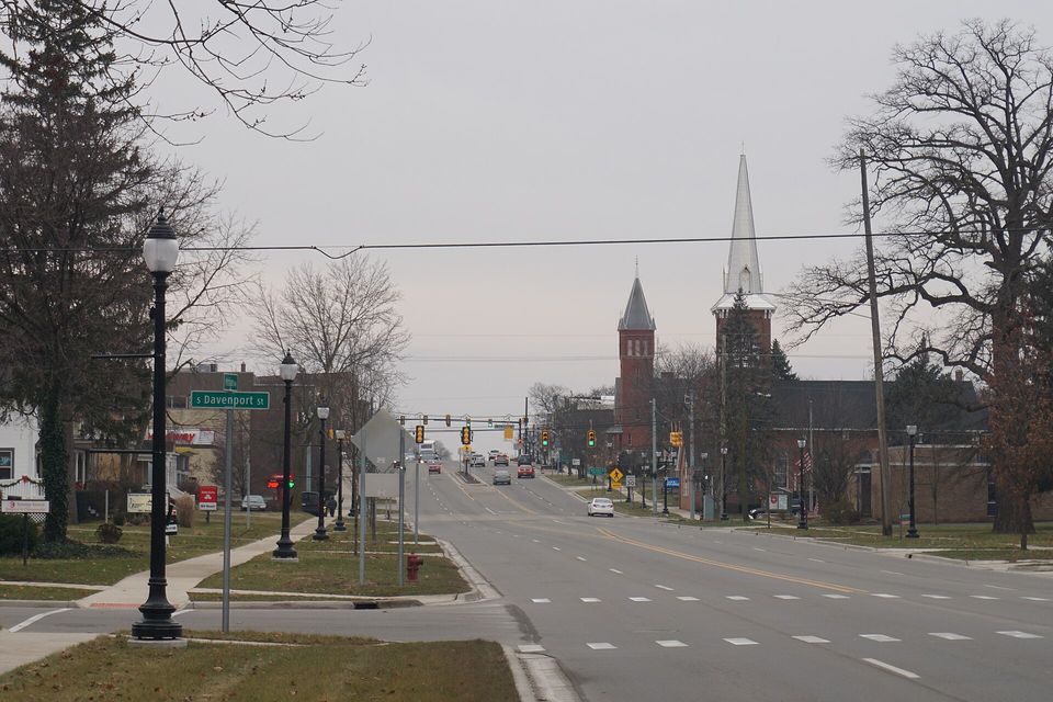 A Michigan Avenue templomtornyokkal