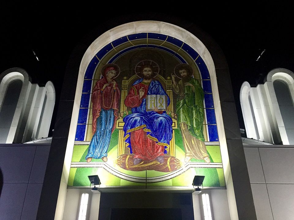 Mosaic on the Nativity of the Virgin Mary Macedonian Orthodox Cathedral