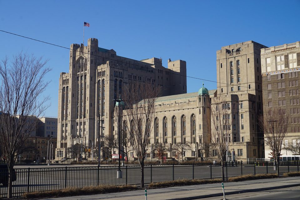 The Masonic Temple seen from Cass Park (2019)